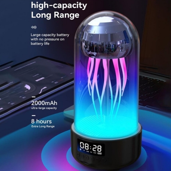 Bluetooth Speaker Mechanical Motion Jellyfish Lights - Picture 7 of 16